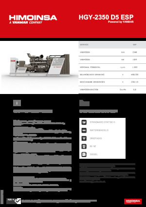 Дизельні генератори HIMOINSA HGY-2350 D5 ESP