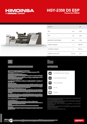 Дизельні генератори HIMOINSA HGY-2350 D5 ESP
