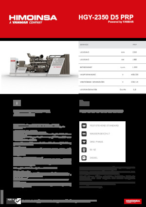 Дизельні генератори HIMOINSA HGY-2350 D5 PRP