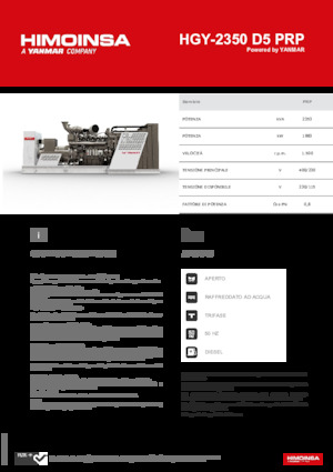 Дизельні генератори HIMOINSA HGY-2350 D5 PRP