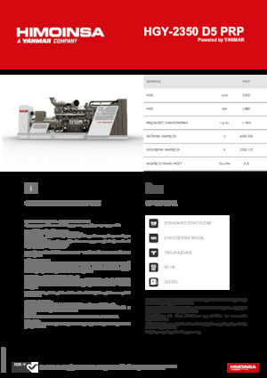 Дизельні генератори HIMOINSA HGY-2350 D5 PRP