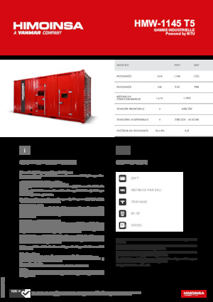 Дизельні генератори HIMOINSA HMW-1145 T5