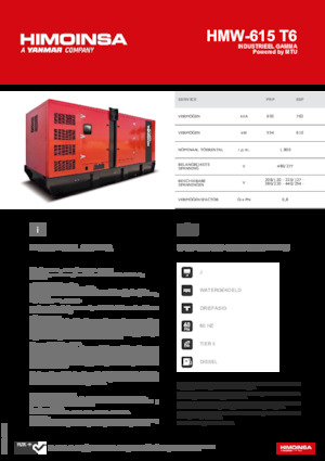 Дизельні генератори HIMOINSA HMW-615 T6