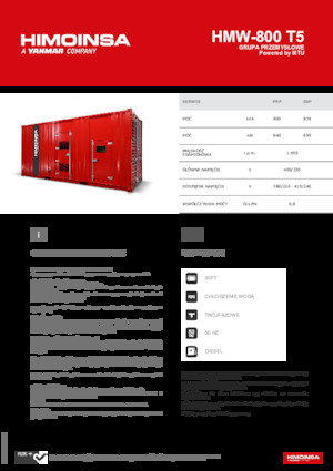 Дизельні генератори HIMOINSA HMW-800 T5