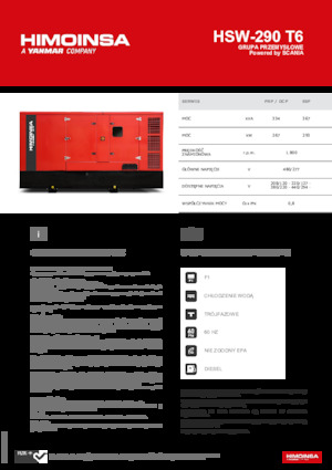 Дизельні генератори HIMOINSA HSW-290 T6