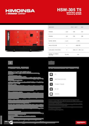 Дизельні генератори HIMOINSA HSW-305 T5
