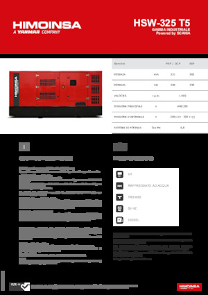 Дизельні генератори HIMOINSA HSW-325 T5