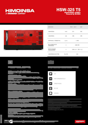 Дизельні генератори HIMOINSA HSW-325 T5