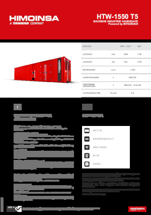 Дизельні генератори HIMOINSA HTW-1550 T5