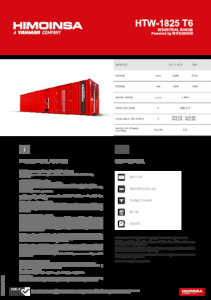 Дизельні генератори HIMOINSA HTW-1825 T6