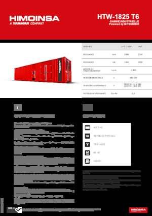 Дизельні генератори HIMOINSA HTW-1825 T6