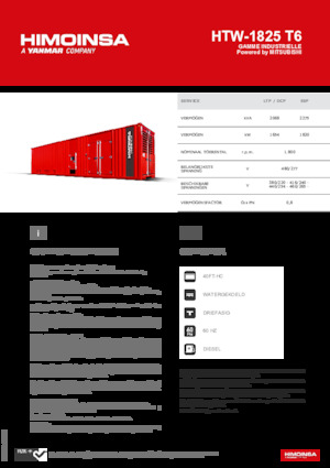 Дизельні генератори HIMOINSA HTW-1825 T6