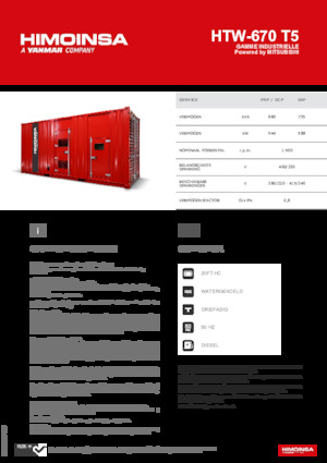 Дизельні генератори HIMOINSA HTW-670 T5