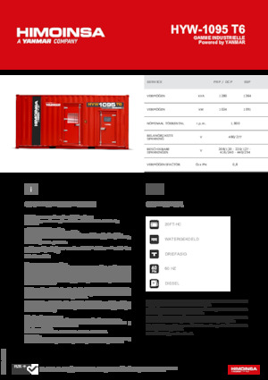 Дизельні генератори HIMOINSA HYW-1095 T6
