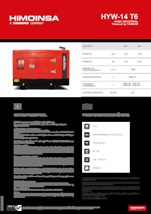Дизельні генератори HIMOINSA HYW-14 T6