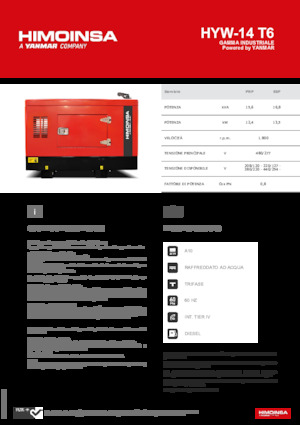 Дизельні генератори HIMOINSA HYW-14 T6