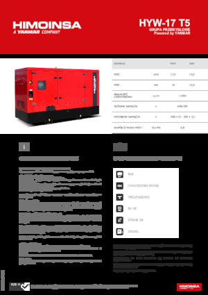 Дизельні генератори HIMOINSA HYW-17 T5
