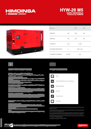 Дизельні генератори HIMOINSA HYW-20 M5