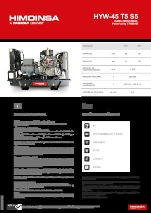 Дизельні генератори HIMOINSA HYW-45 T5 S5