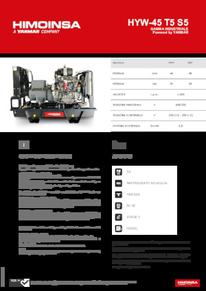 Дизельні генератори HIMOINSA HYW-45 T5 S5