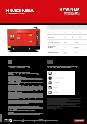 Дизельні генератори HIMOINSA HYW-9 M5