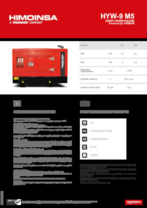 Дизельні генератори HIMOINSA HYW-9 M5