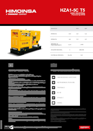 Дизельні генератори HIMOINSA HZA1-5C T5