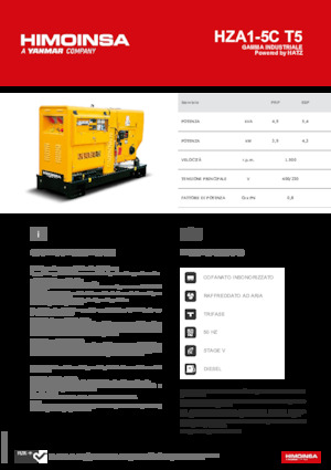 Дизельні генератори HIMOINSA HZA1-5C T5