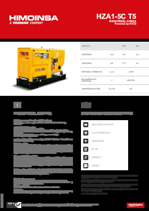 Дизельні генератори HIMOINSA HZA1-5C T5