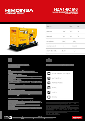 Дизельні генератори HIMOINSA HZA1-6C M6