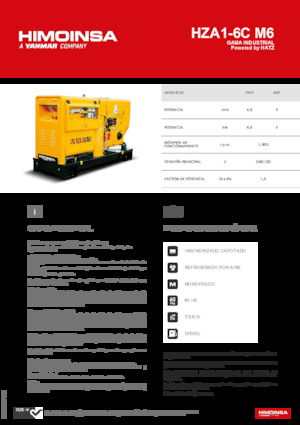 Дизельні генератори HIMOINSA HZA1-6C M6