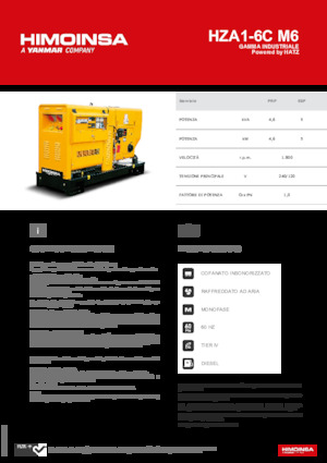 Дизельні генератори HIMOINSA HZA1-6C M6
