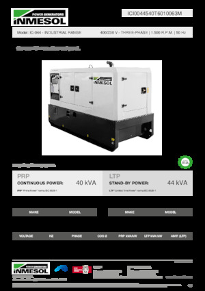 Дизельні генератори INMESOL IC-044