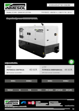 Дизельні генератори INMESOL IC-044