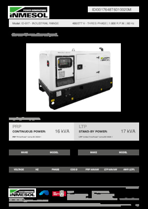 Дизельні генератори INMESOL ID-017