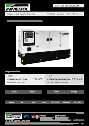 Дизельні генератори INMESOL ID-165