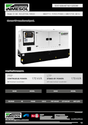 Дизельні генератори INMESOL ID-180