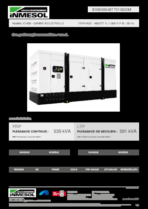 Дизельні генератори INMESOL ID-600