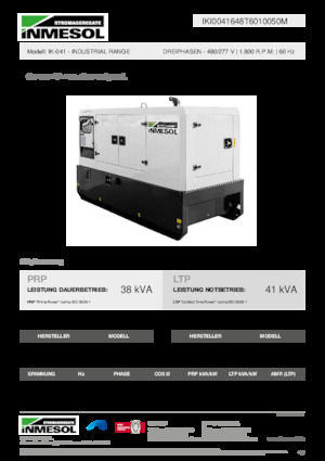 Дизельні генератори INMESOL IK-041