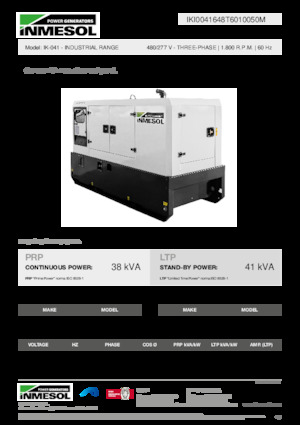 Дизельні генератори INMESOL IK-041