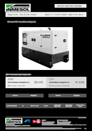 Дизельні генератори INMESOL IK-041