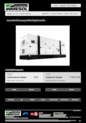 Дизельні генератори INMESOL IT-1110