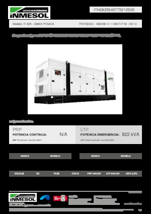Дизельні генератори INMESOL IT-825