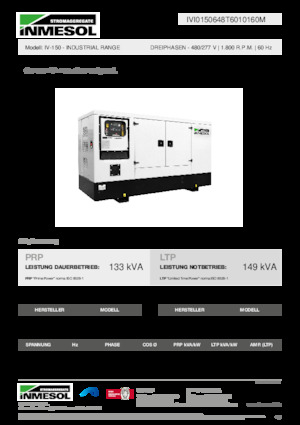 Дизельні генератори INMESOL IV-150