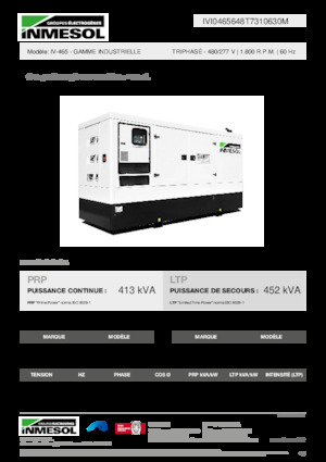 Дизельні генератори INMESOL IV-465