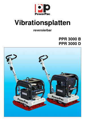 Реверсивні віброплити PowerPac PPR 3000D/500