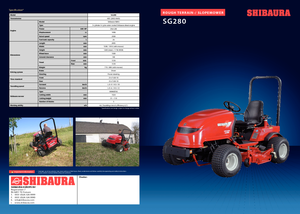 Муніципальний багатофункціональний транспортний засіб Дизель Shibaura SG 280