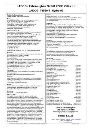 Муніципальний багатофункціональний транспортний засіб Дизель Ladog T 1550 G TransFlex