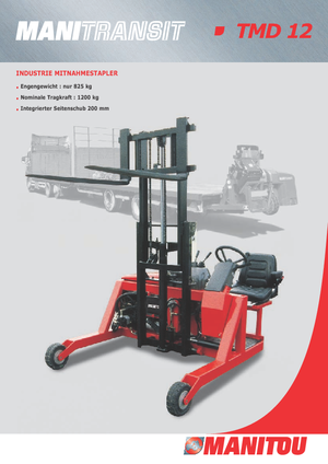 Дизельні вилкові навантажувачі Manitou TMD 12