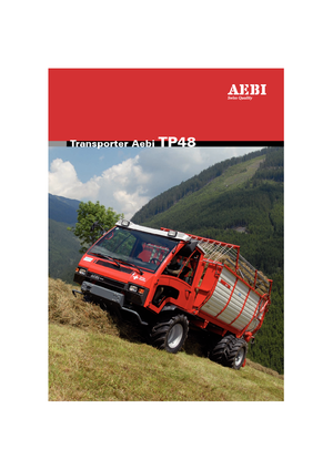 Муніципальний багатофункціональний транспортний засіб Дизель Aebi TP 48